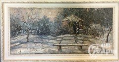 Картина "Дом в лесной чаще"